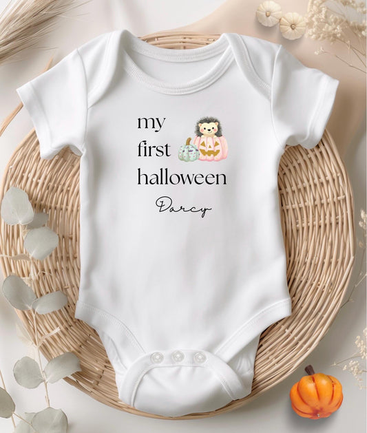 Personalised Halloween Baby Bodysuit: My First Halloween