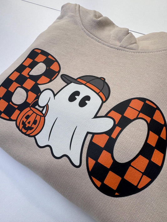 Halloween Boo Hoodie : Spooky Ghost Design