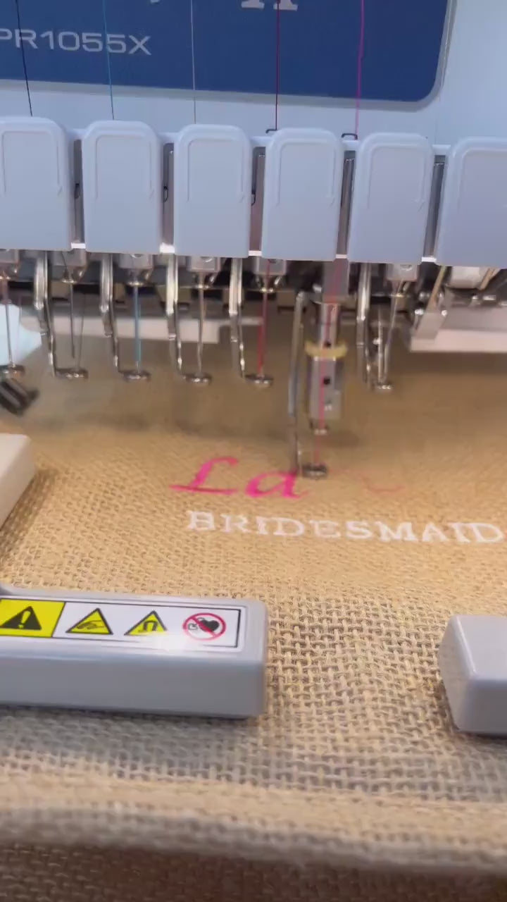 Personalised Gift Bag | Wedding Gift Bag | Bridesmaid Gift Bag | Embroidered Tote Bags | Wedding favour
